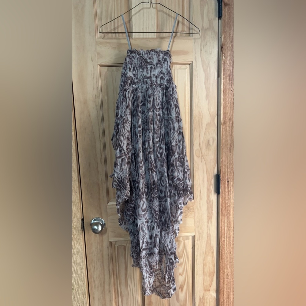 NWOT | Free People | Strapless Asymmetrical Hanky Hem Purple Dress - Picture 10 of 10